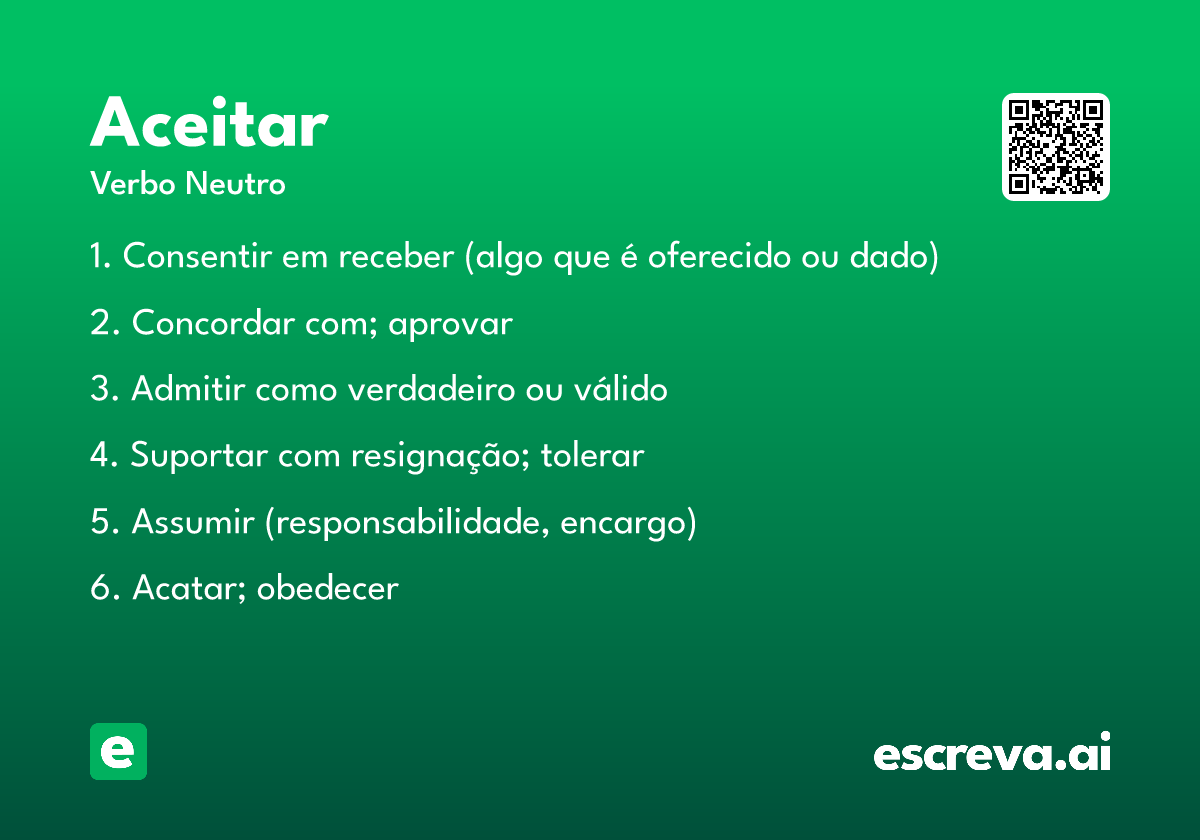 aceitar