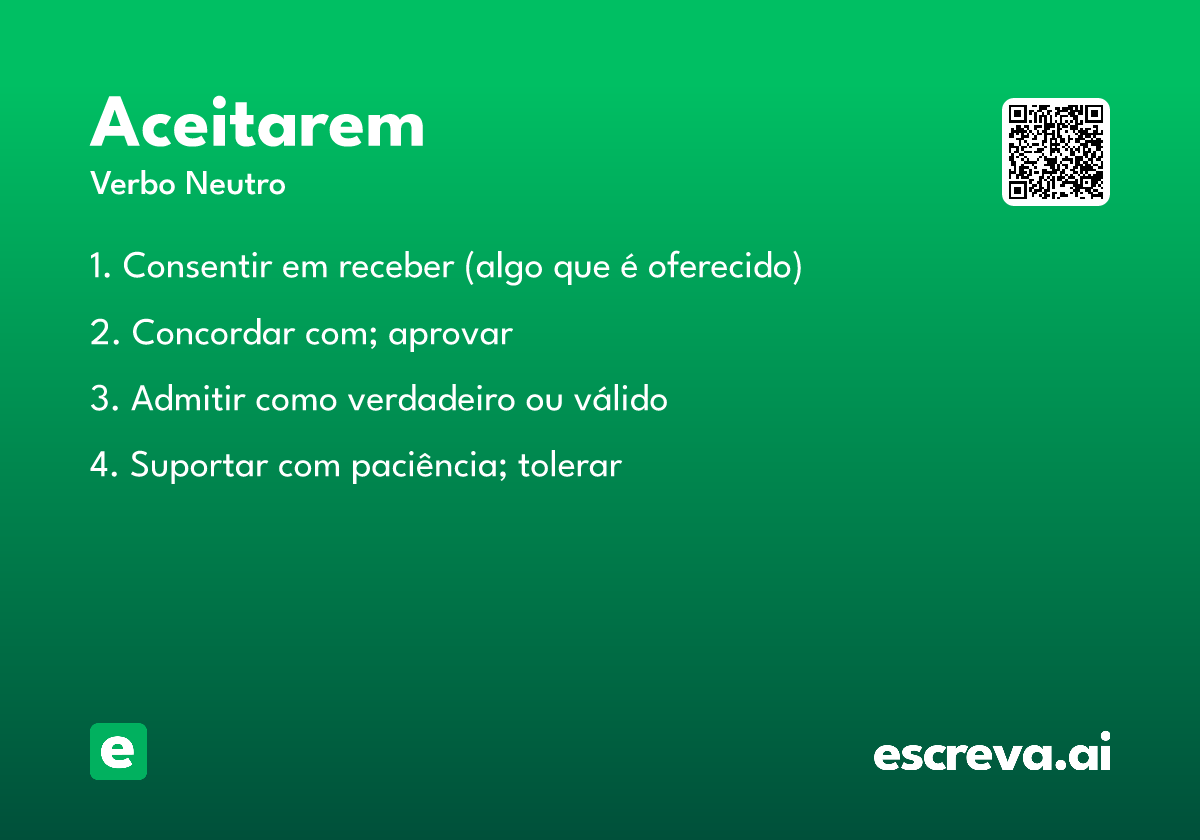 aceitarem