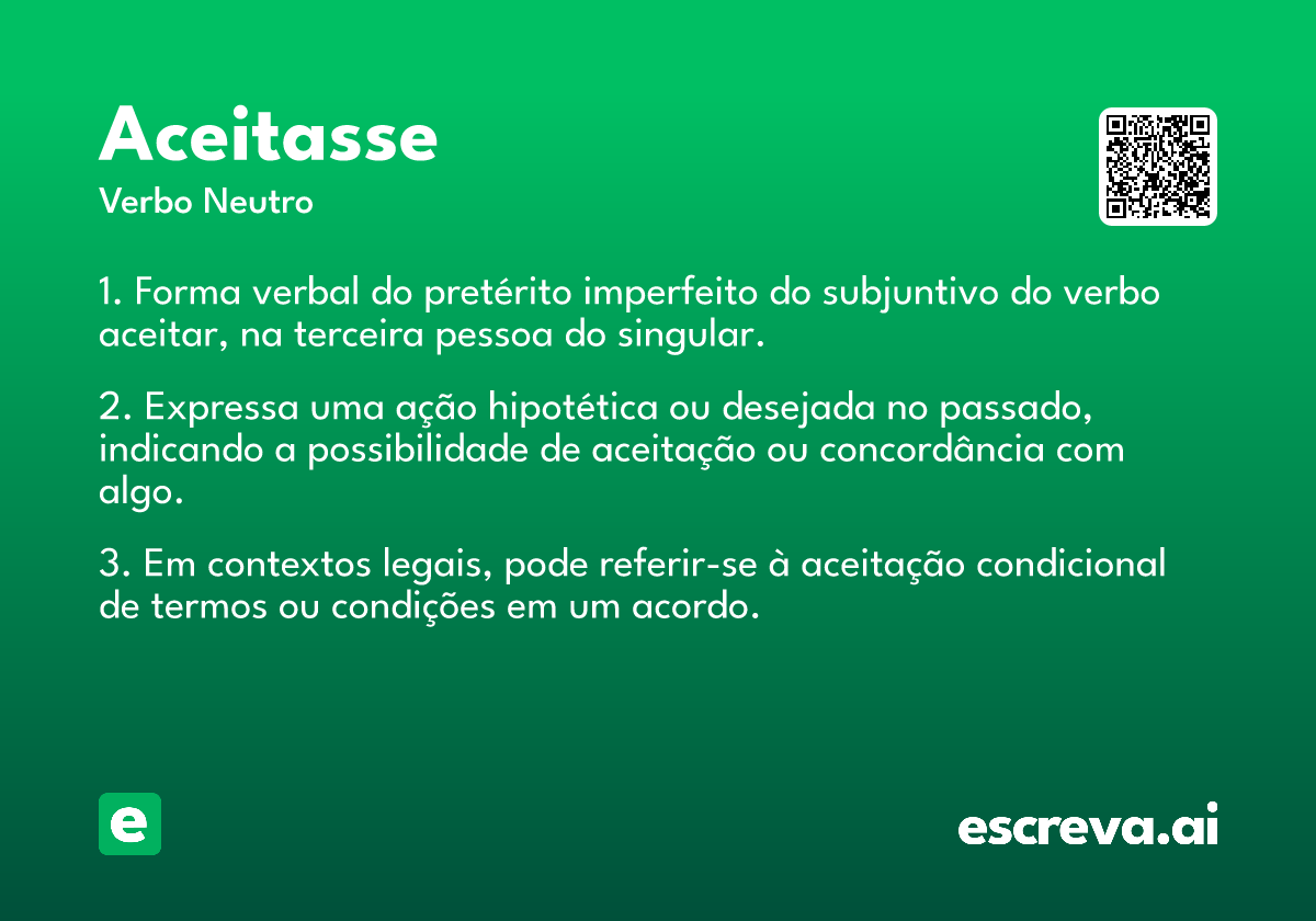 aceitasse
