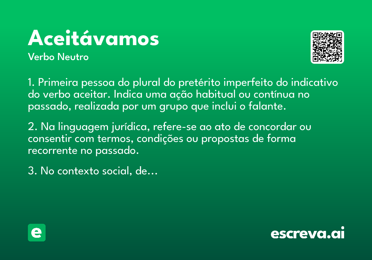 aceitávamos