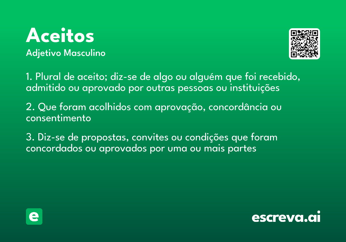 aceitos