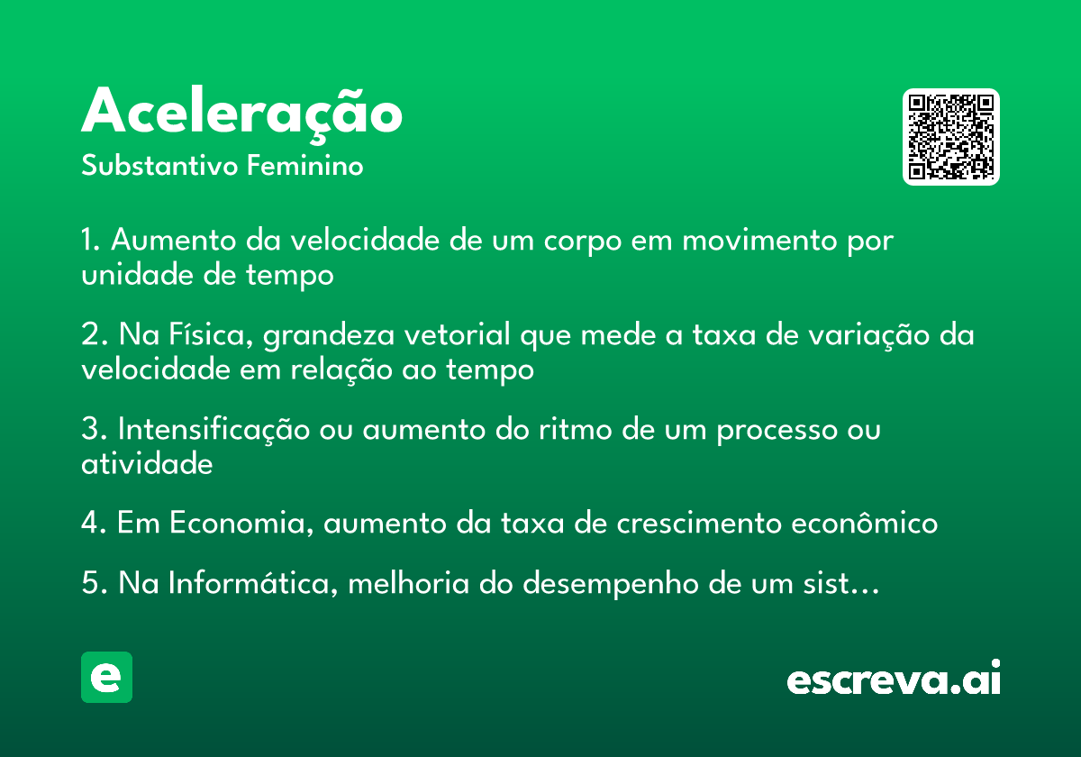 aceleração