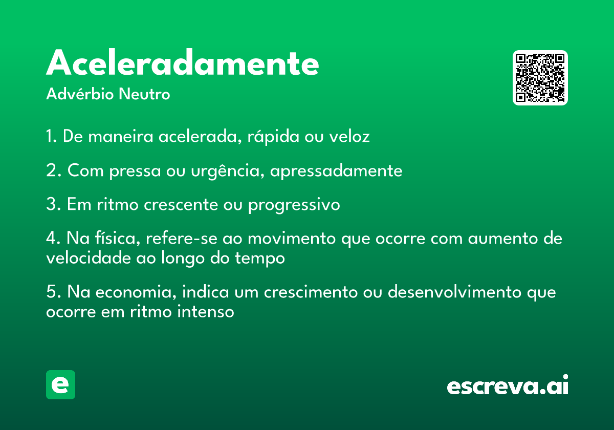 aceleradamente
