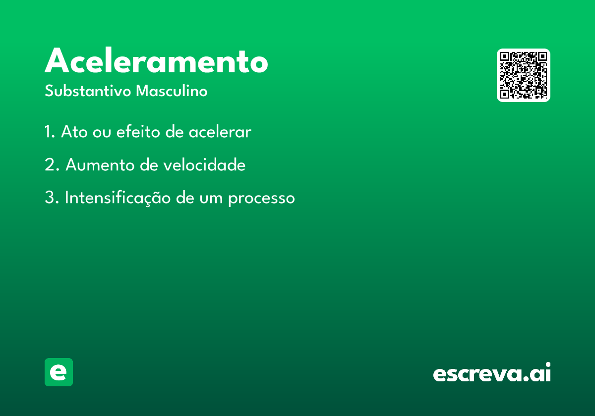 aceleramento