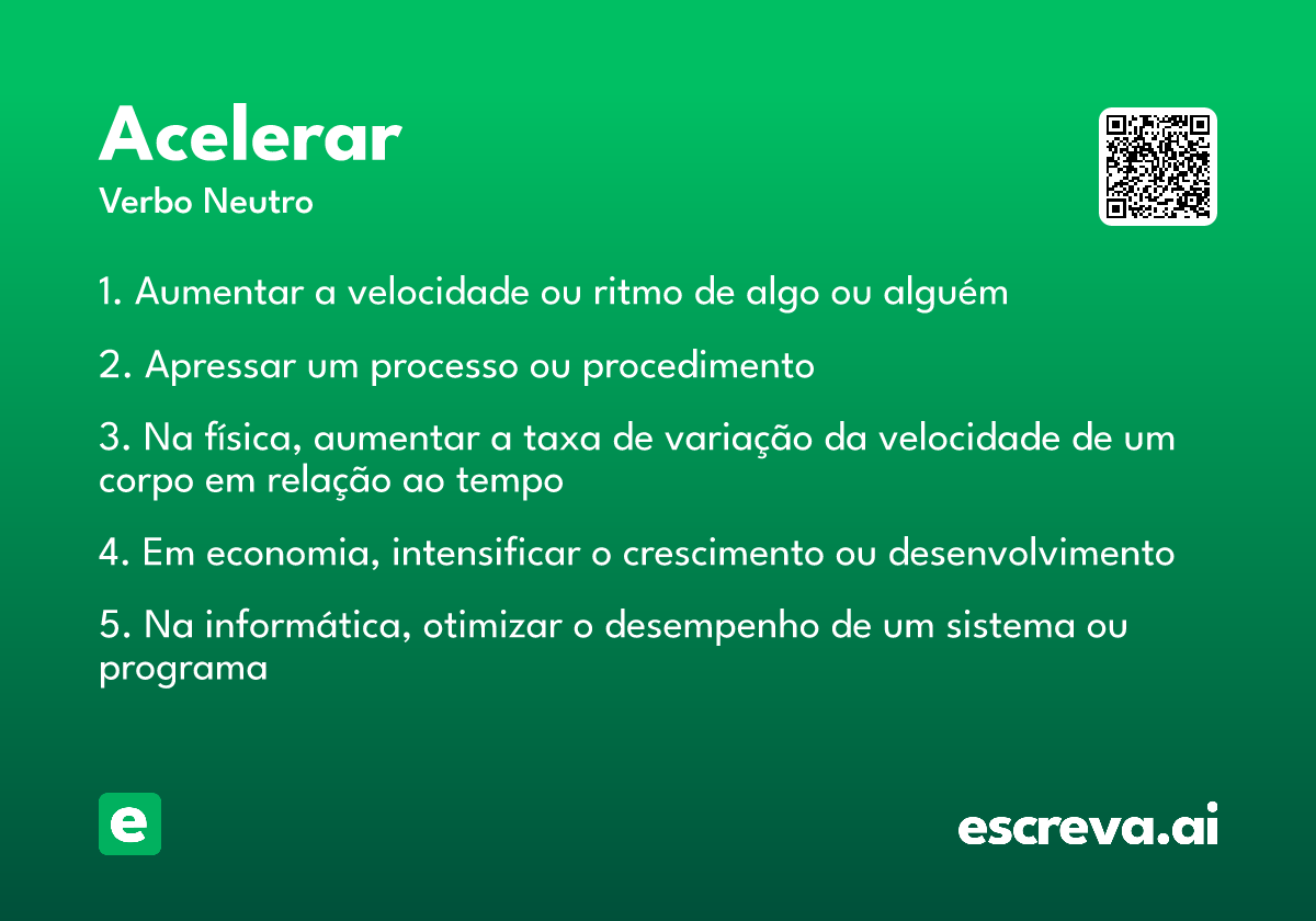 acelerar