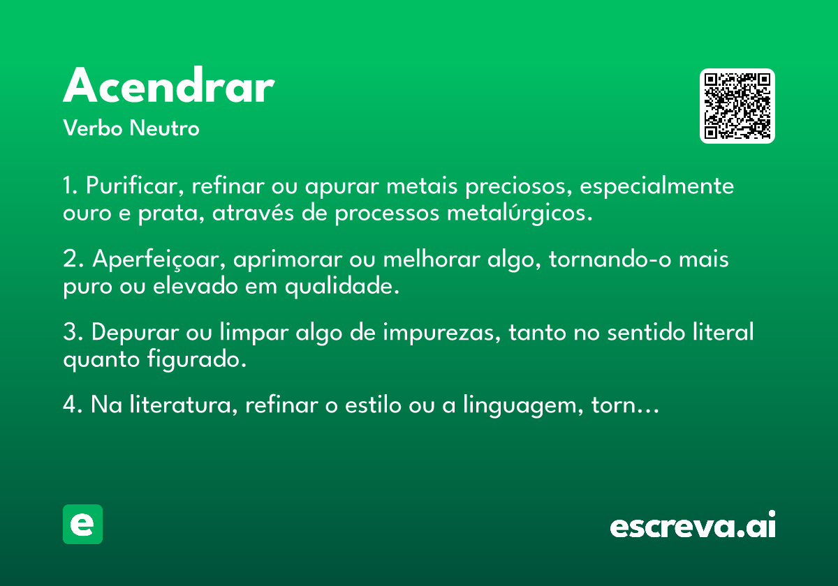 acendrar