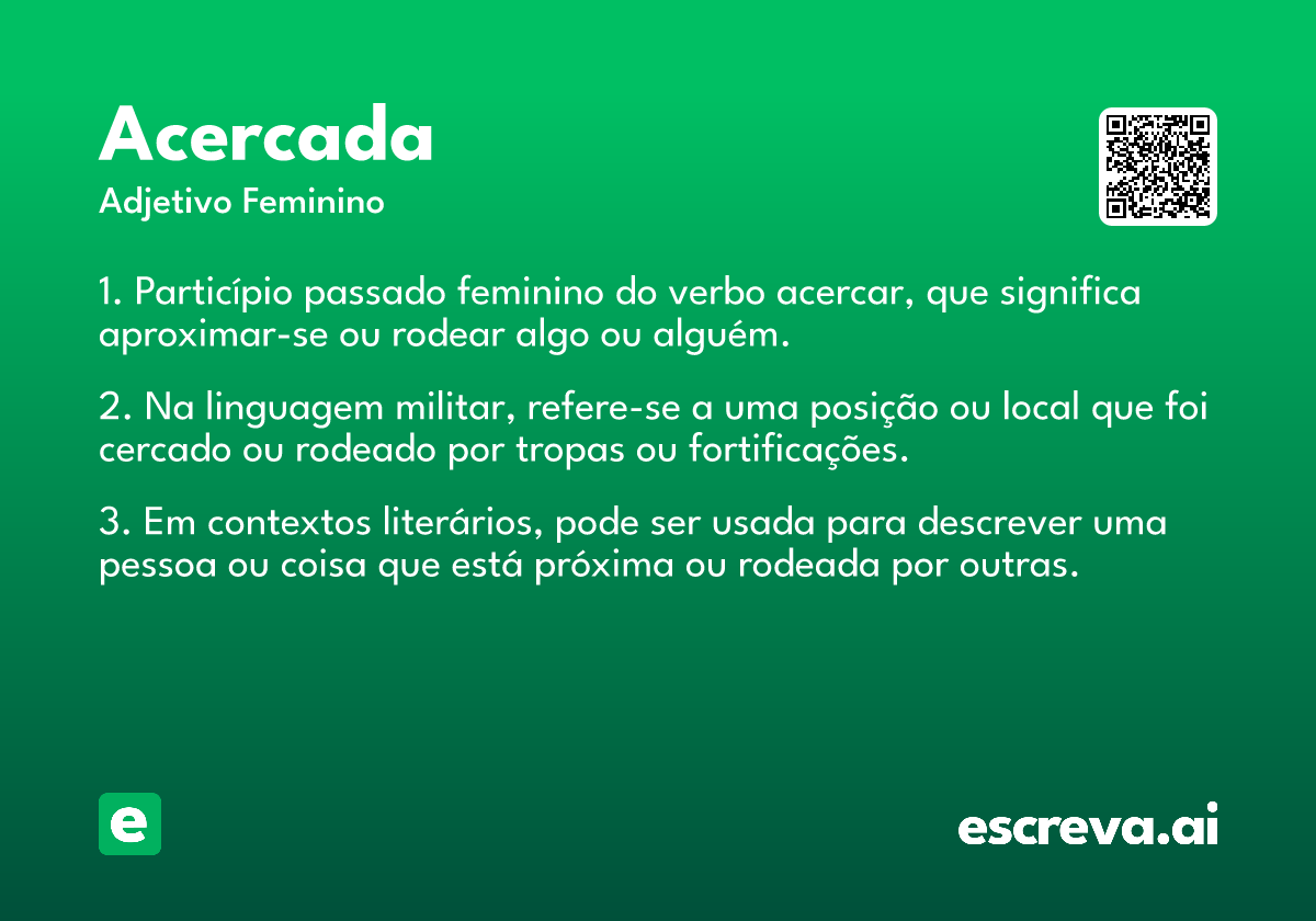 acercada