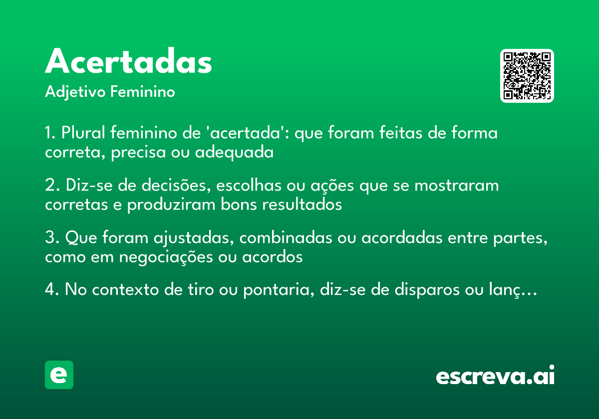 acertadas