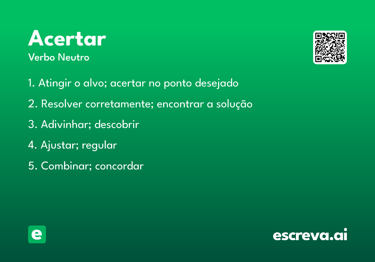 acertar