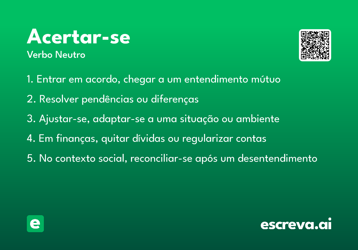 acertar-se