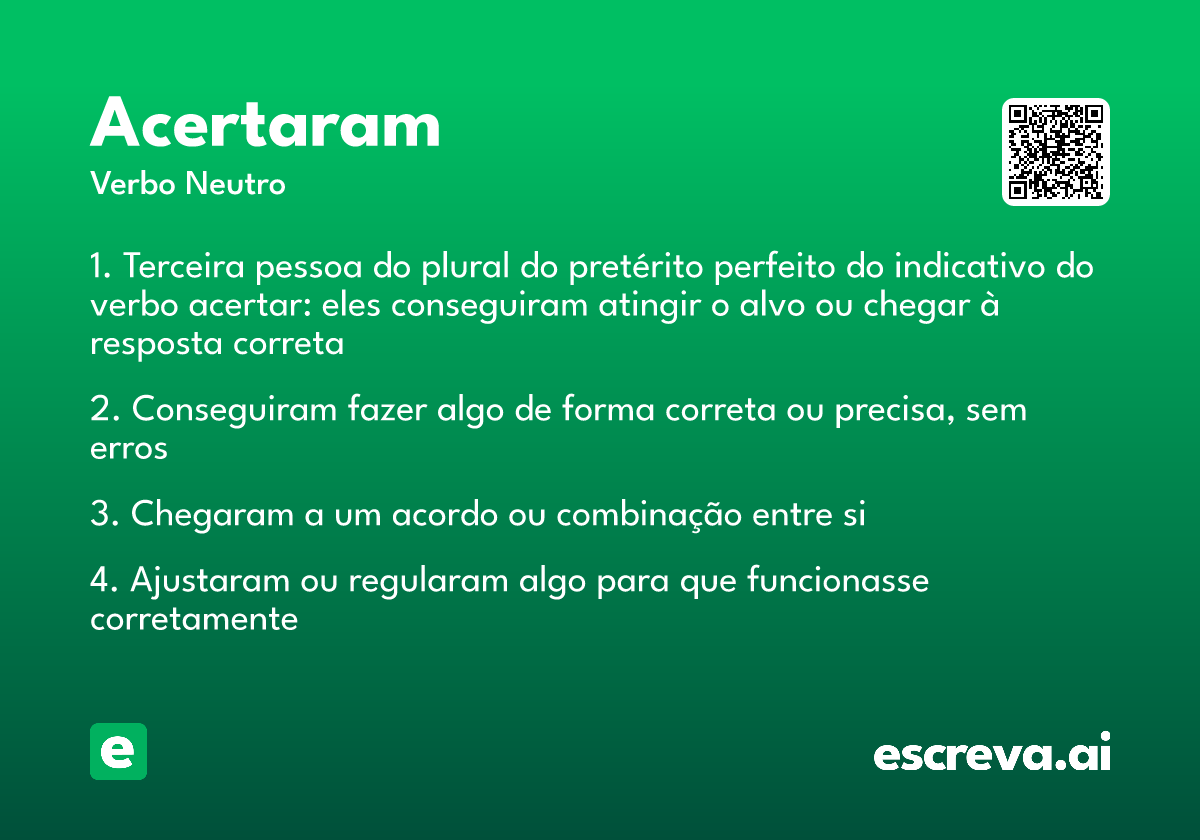 acertaram