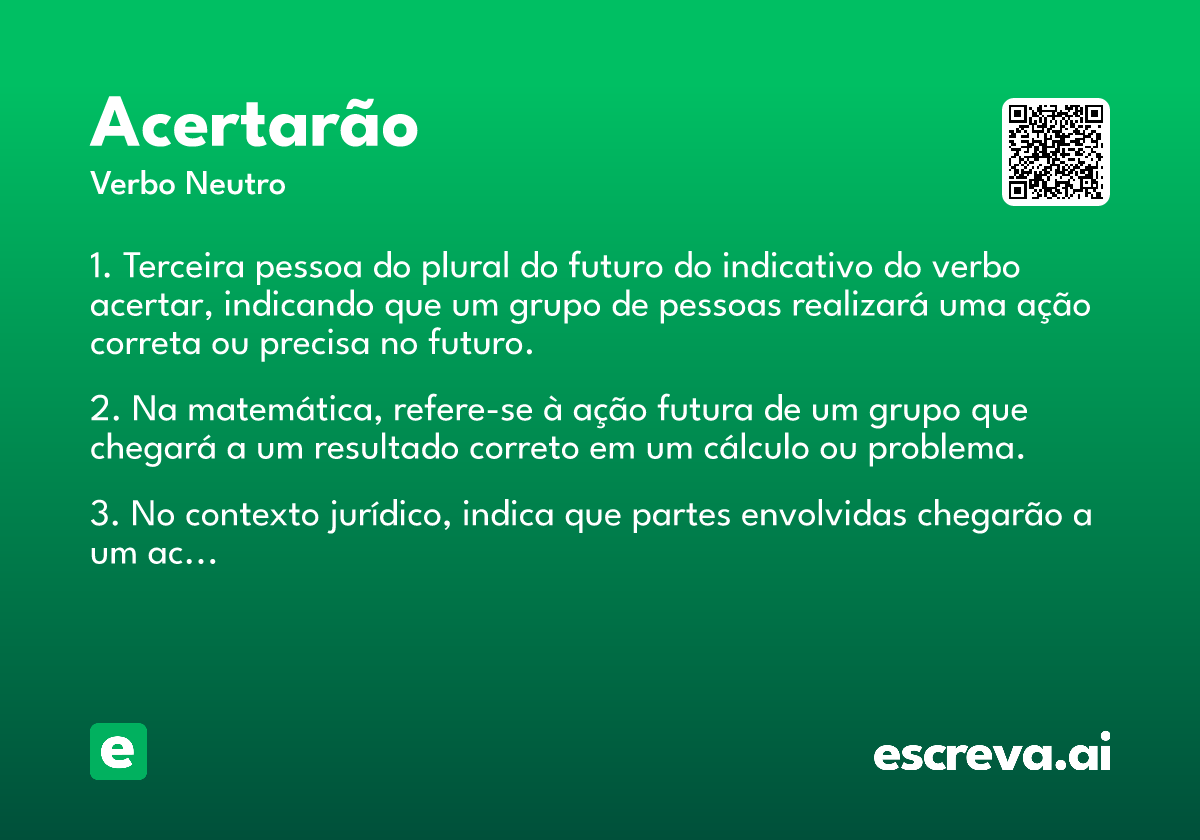 acertarão