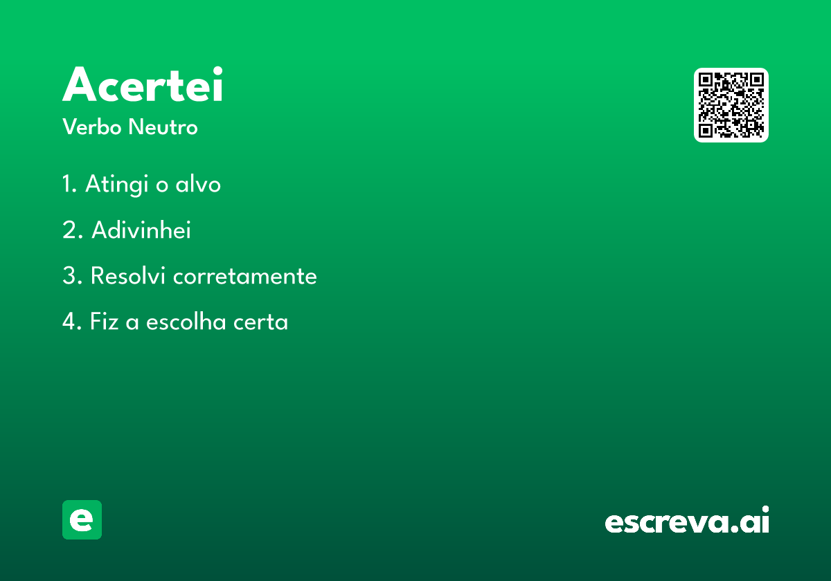 acertei