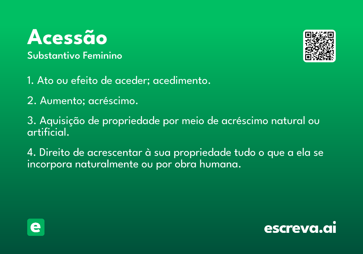 acessão