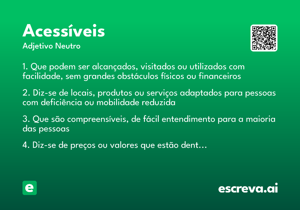 acessíveis
