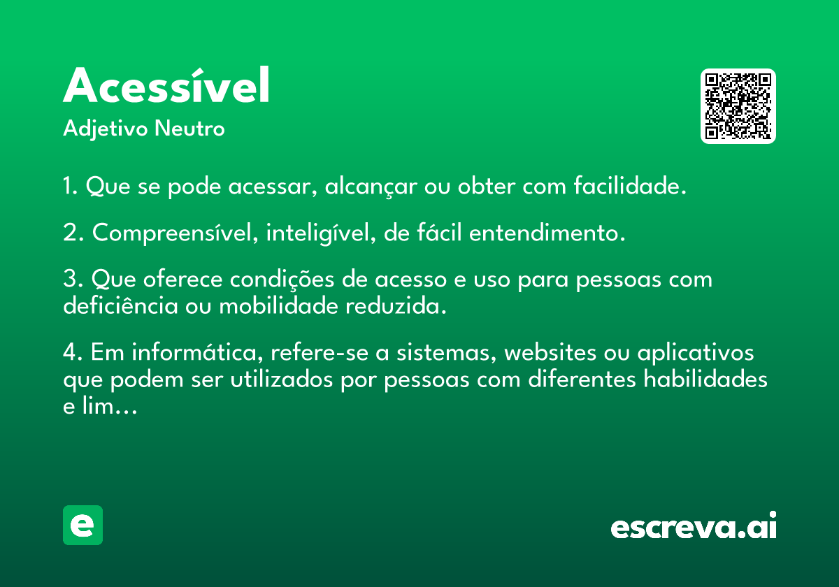 acessível