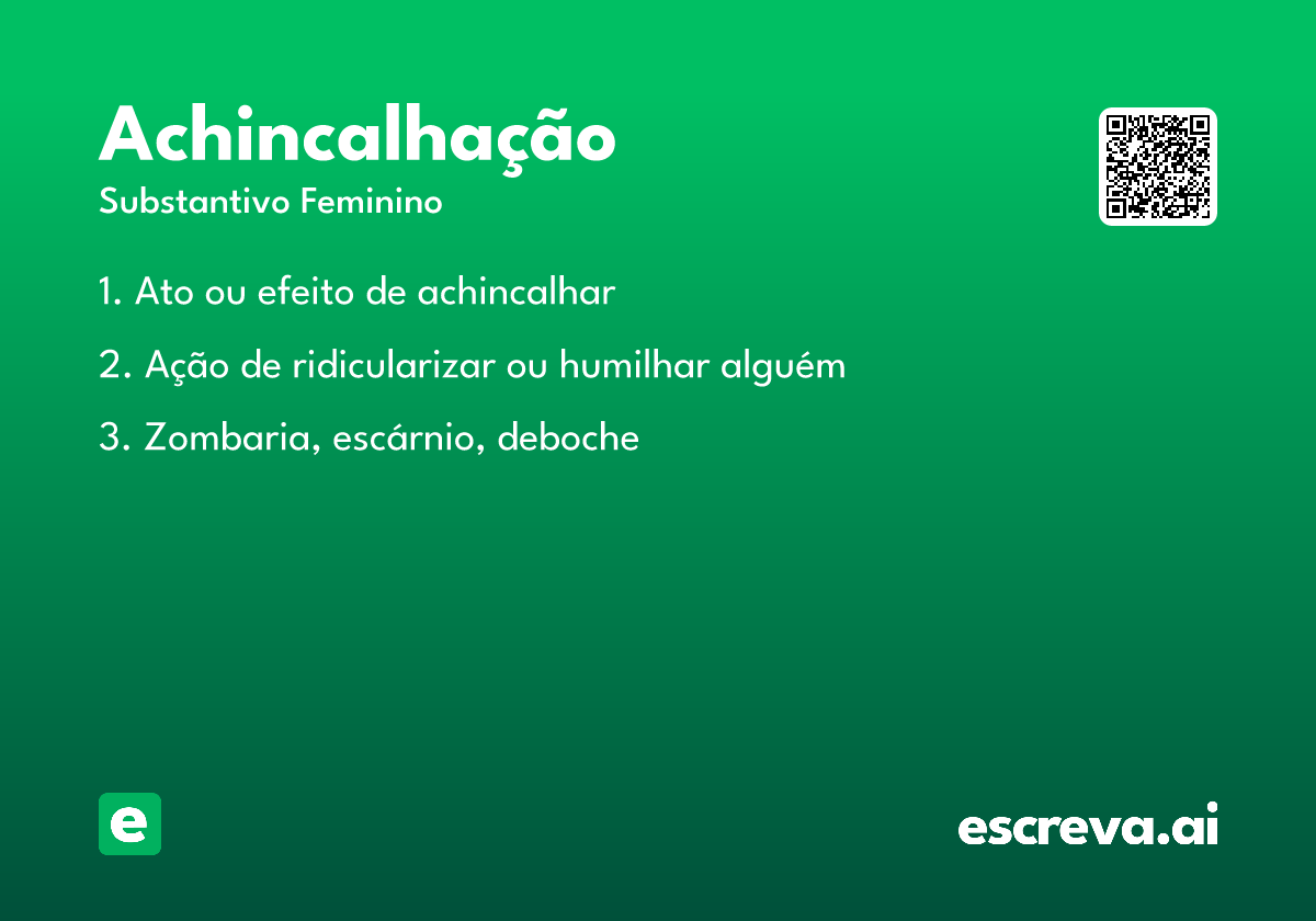 achincalhação