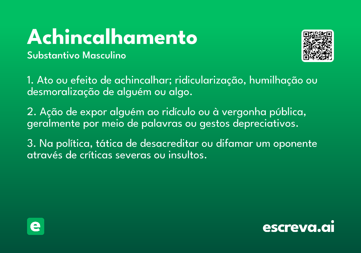 achincalhamento