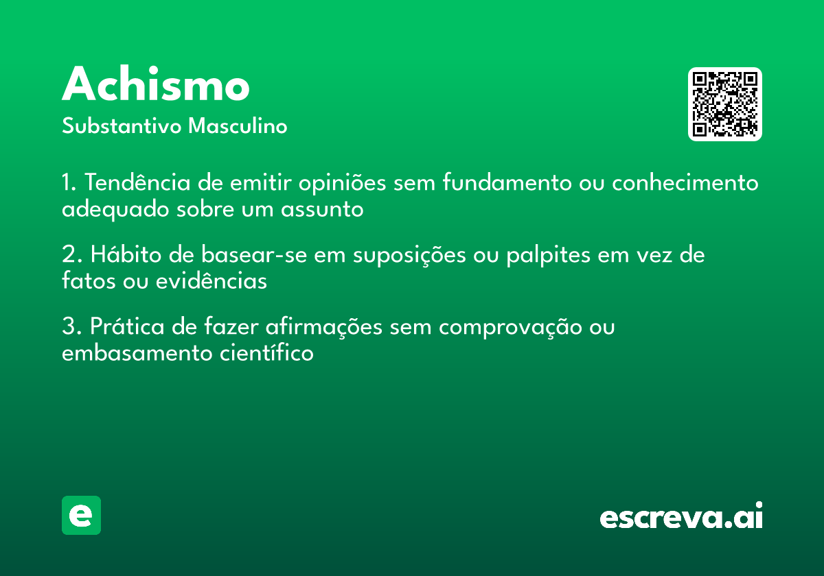 achismo