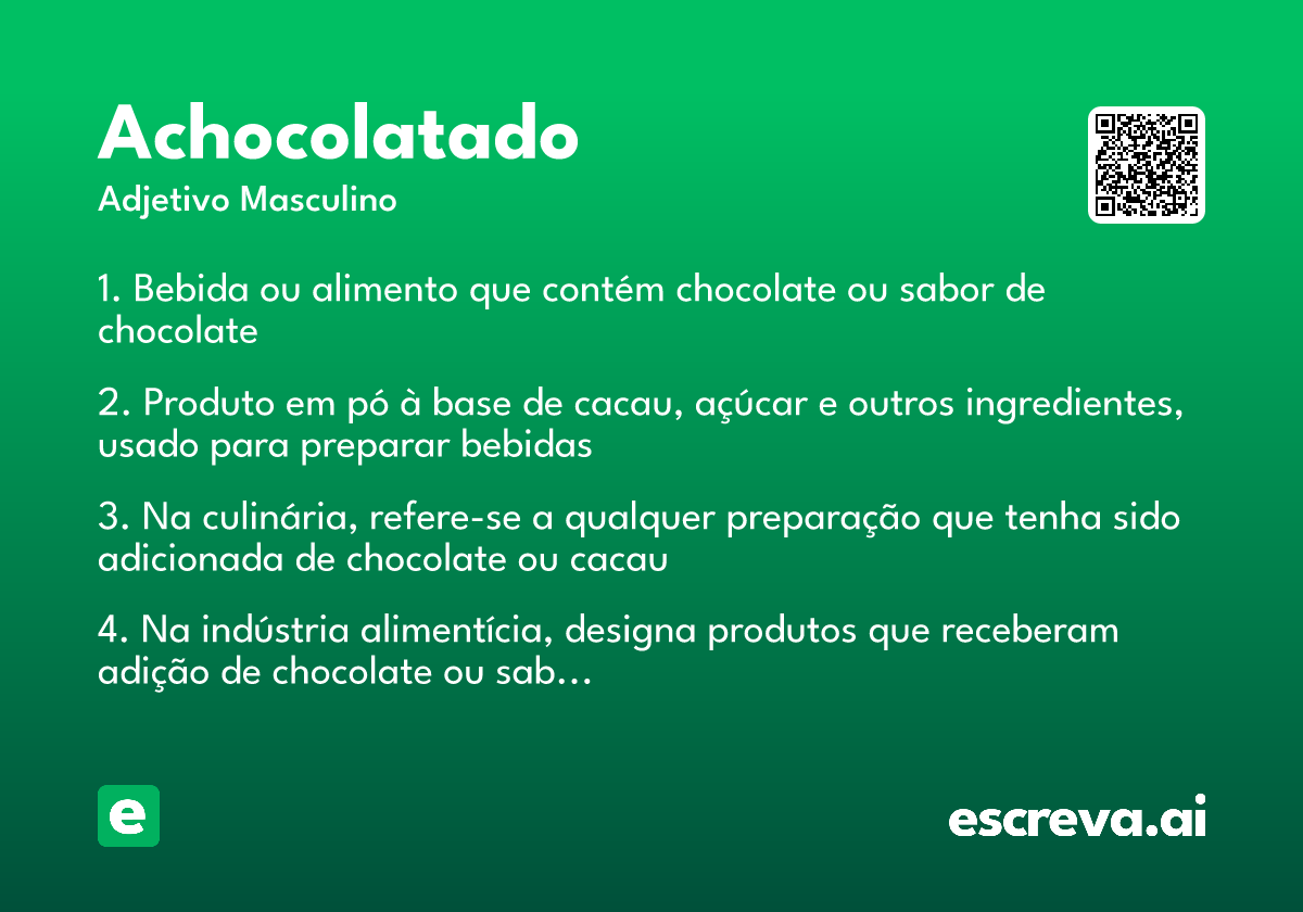 achocolatado