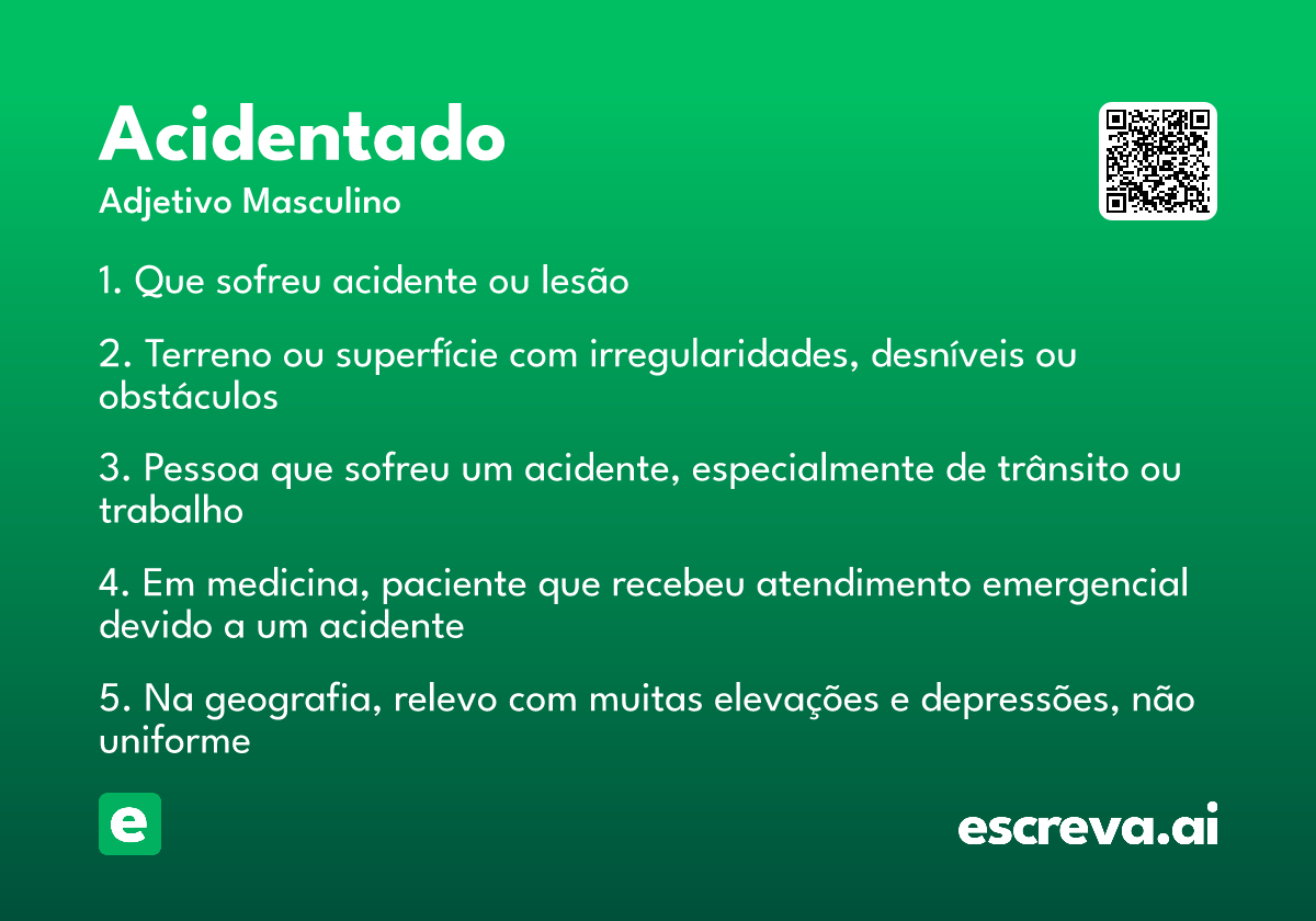 acidentado