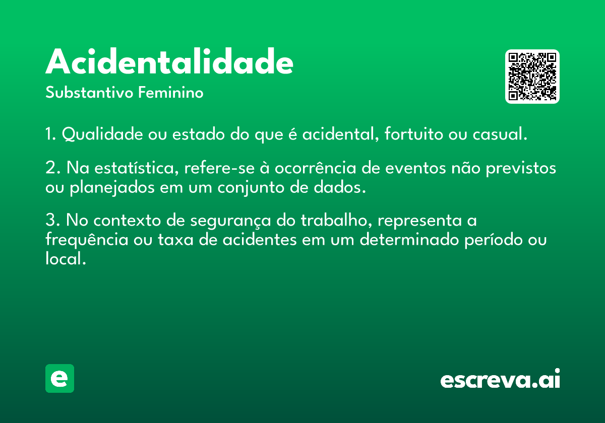 acidentalidade