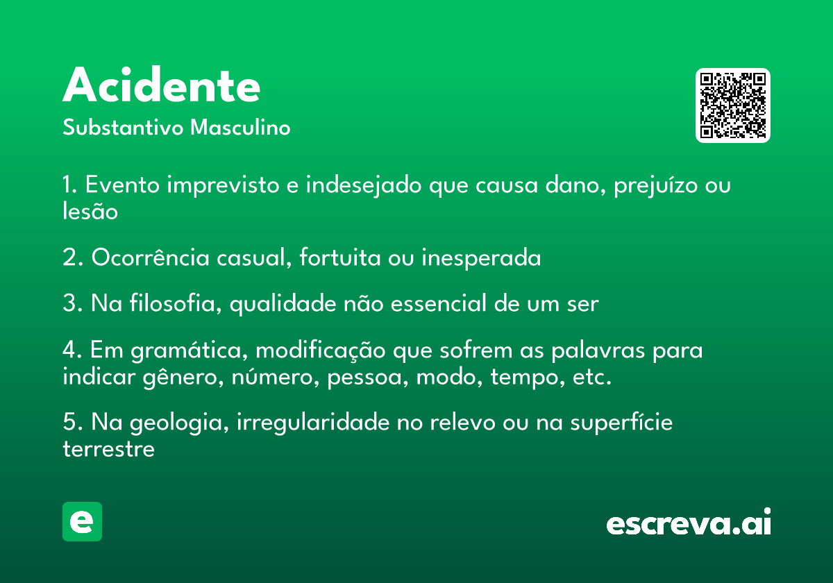 acidente