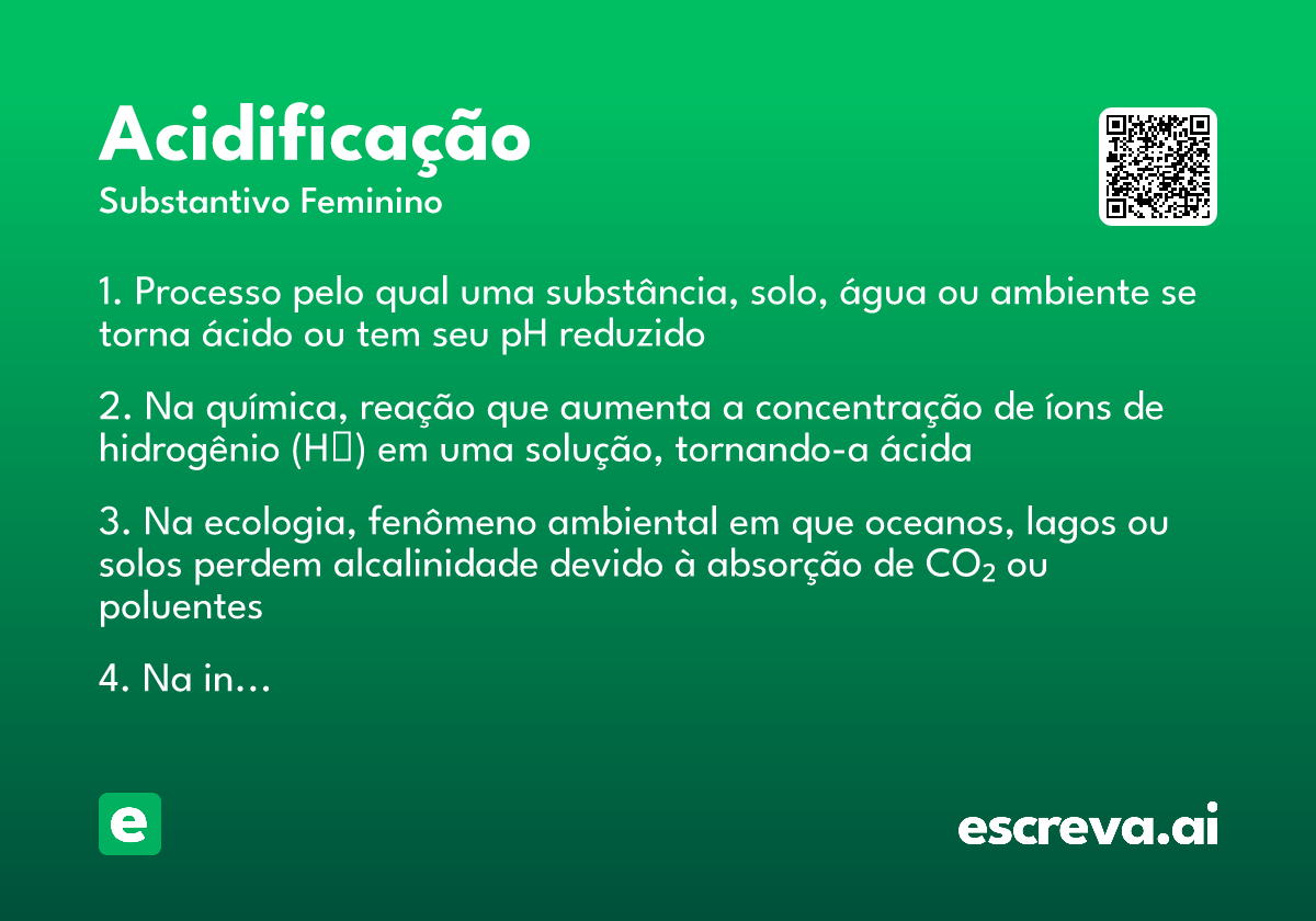 acidificação