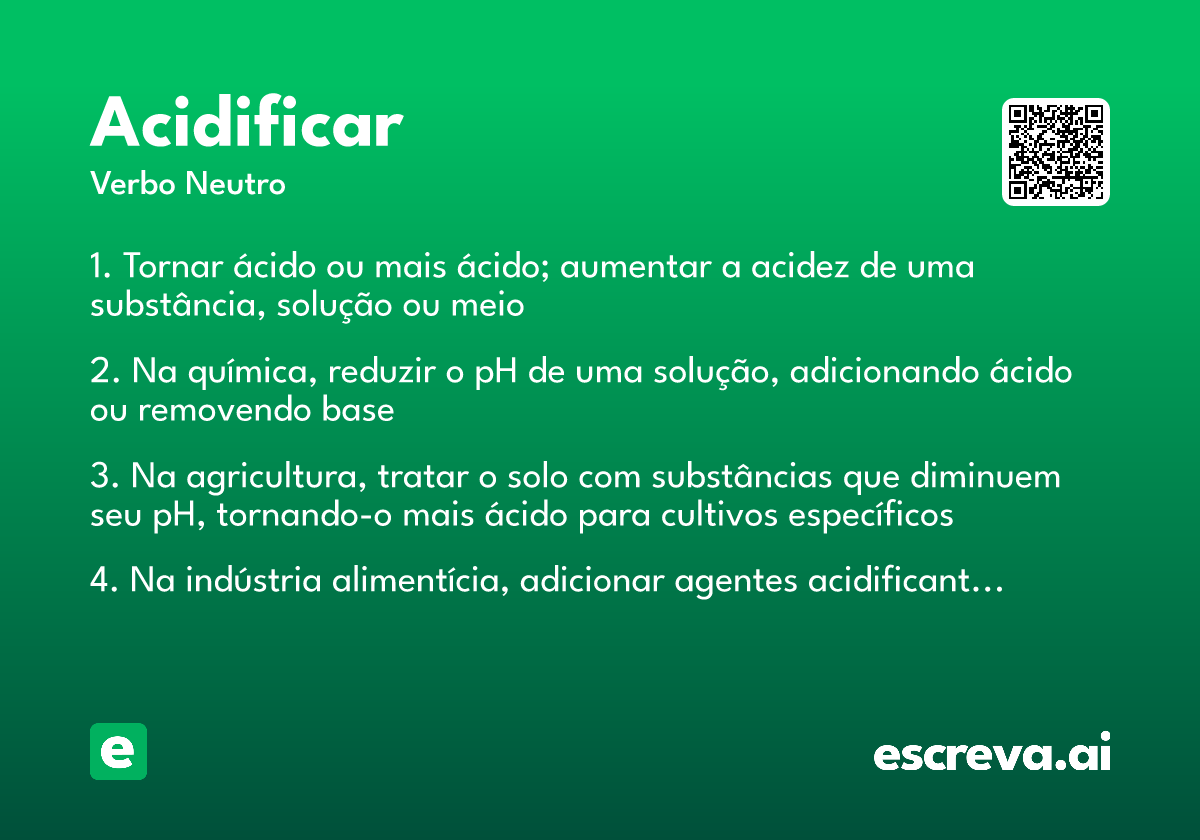 acidificar
