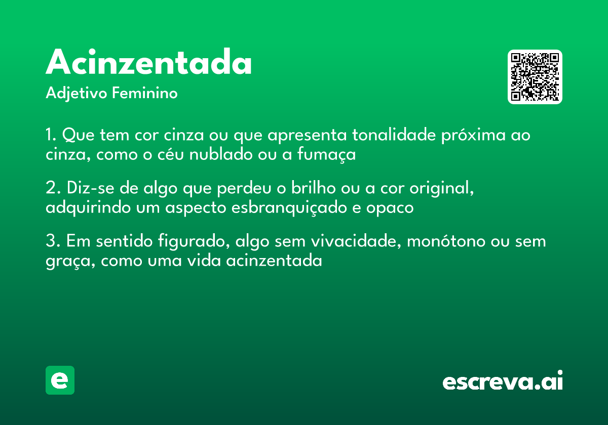 acinzentada