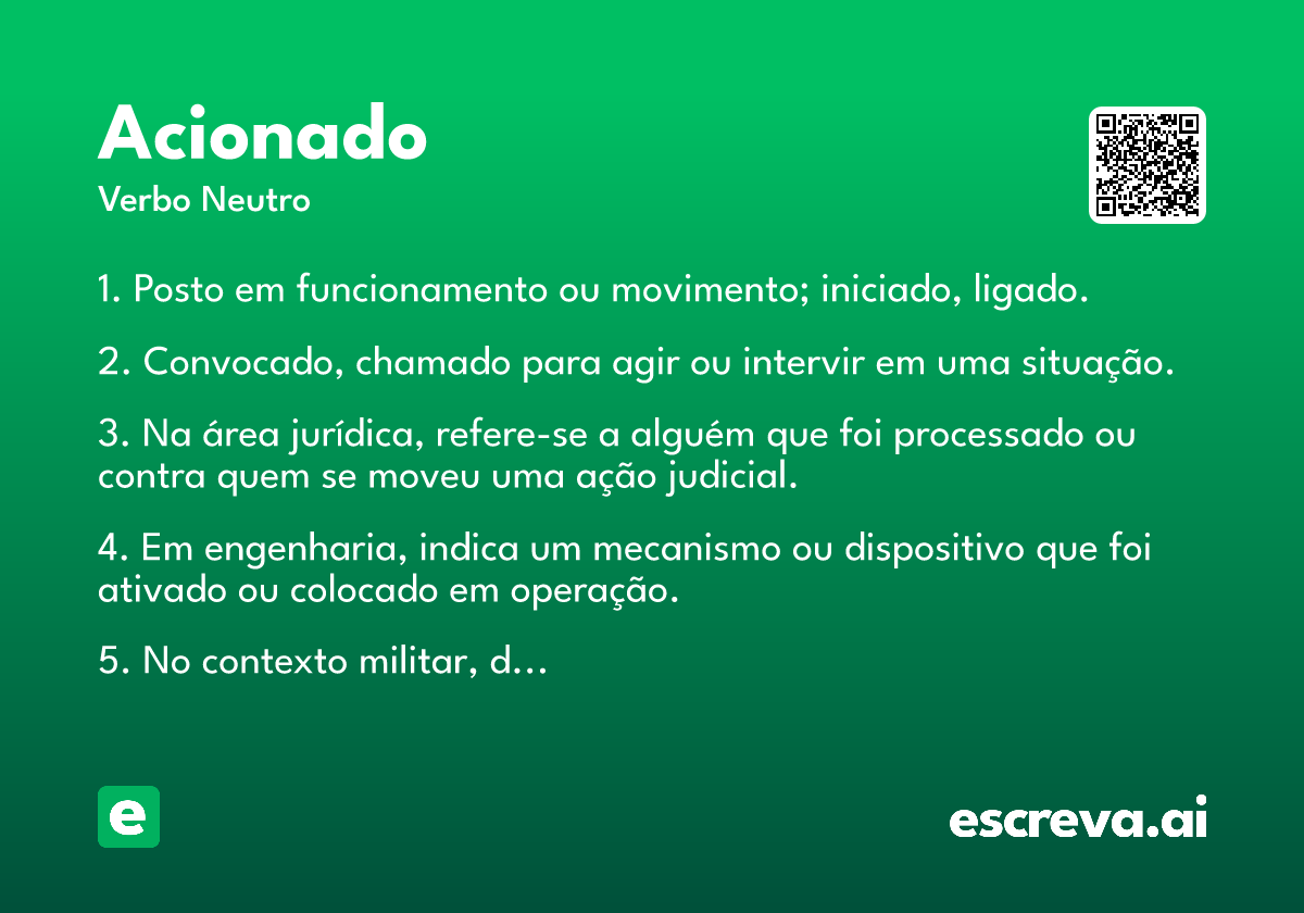 acionado