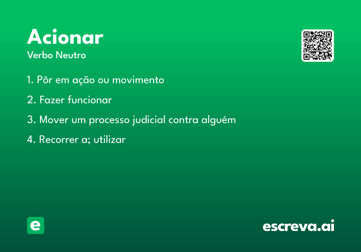acionar