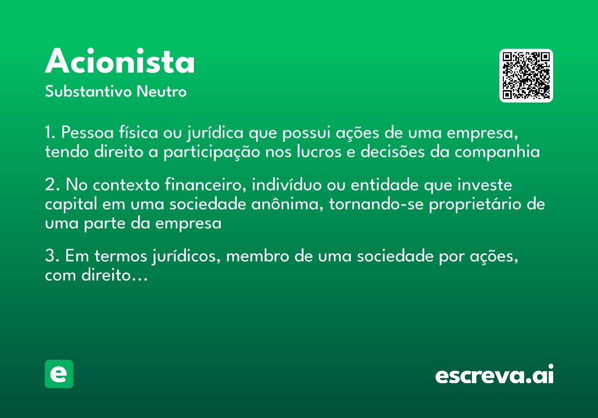 acionista