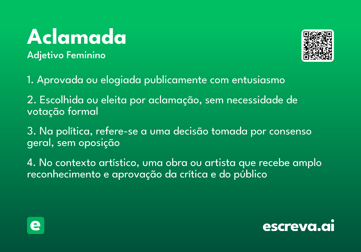 aclamada