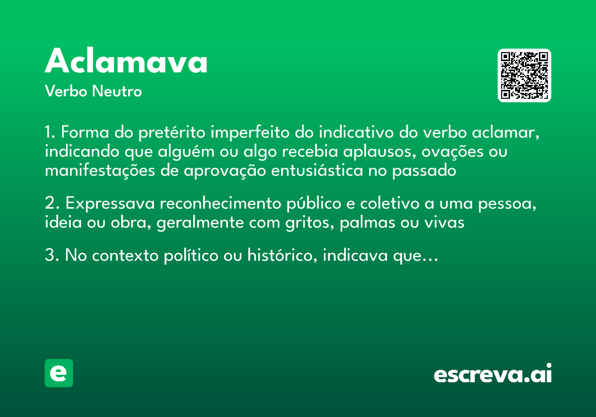 aclamava