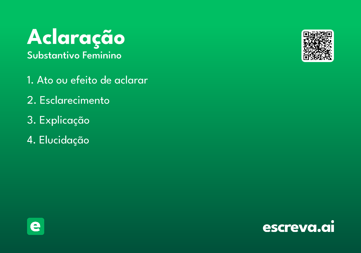aclaração