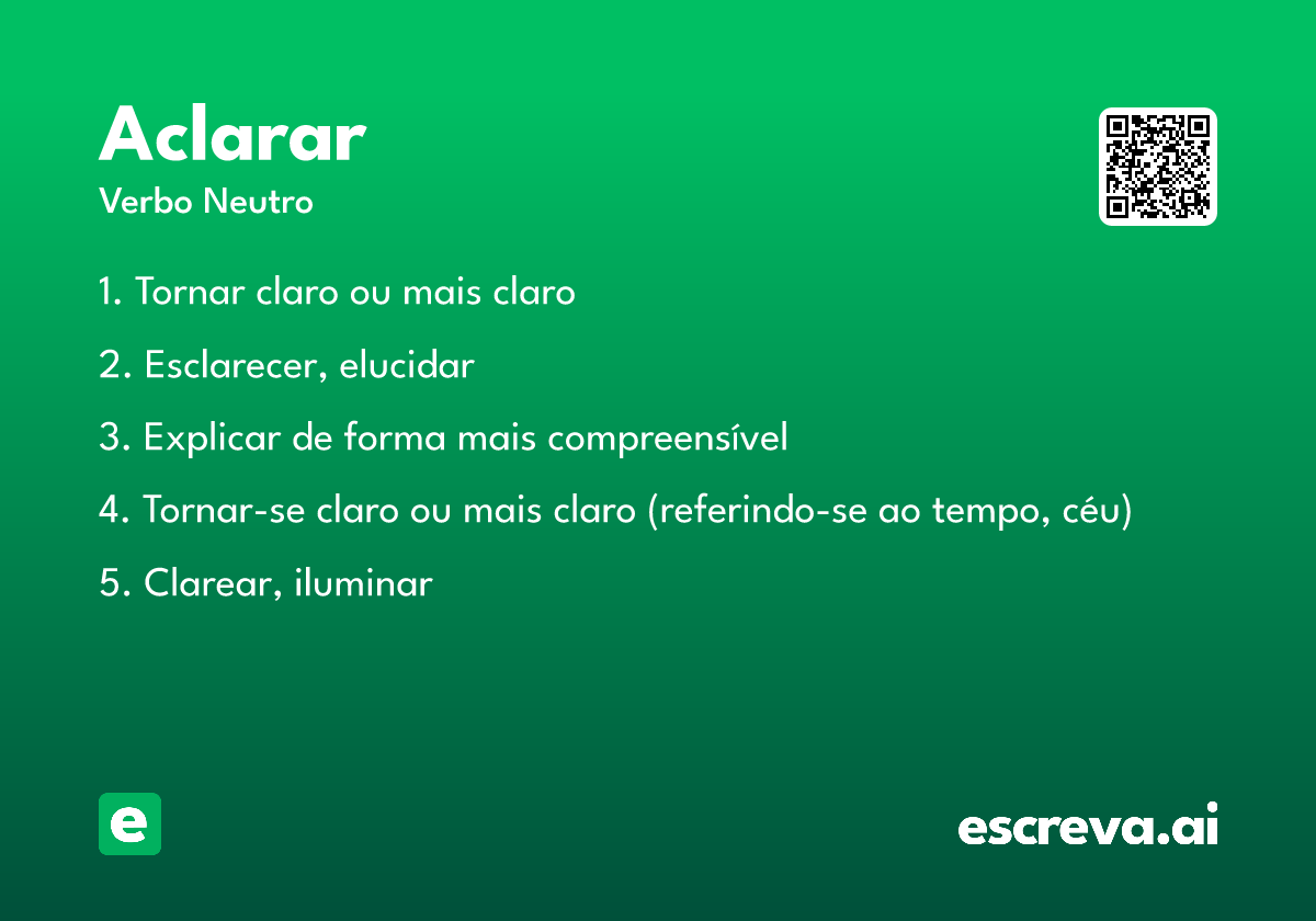 aclarar