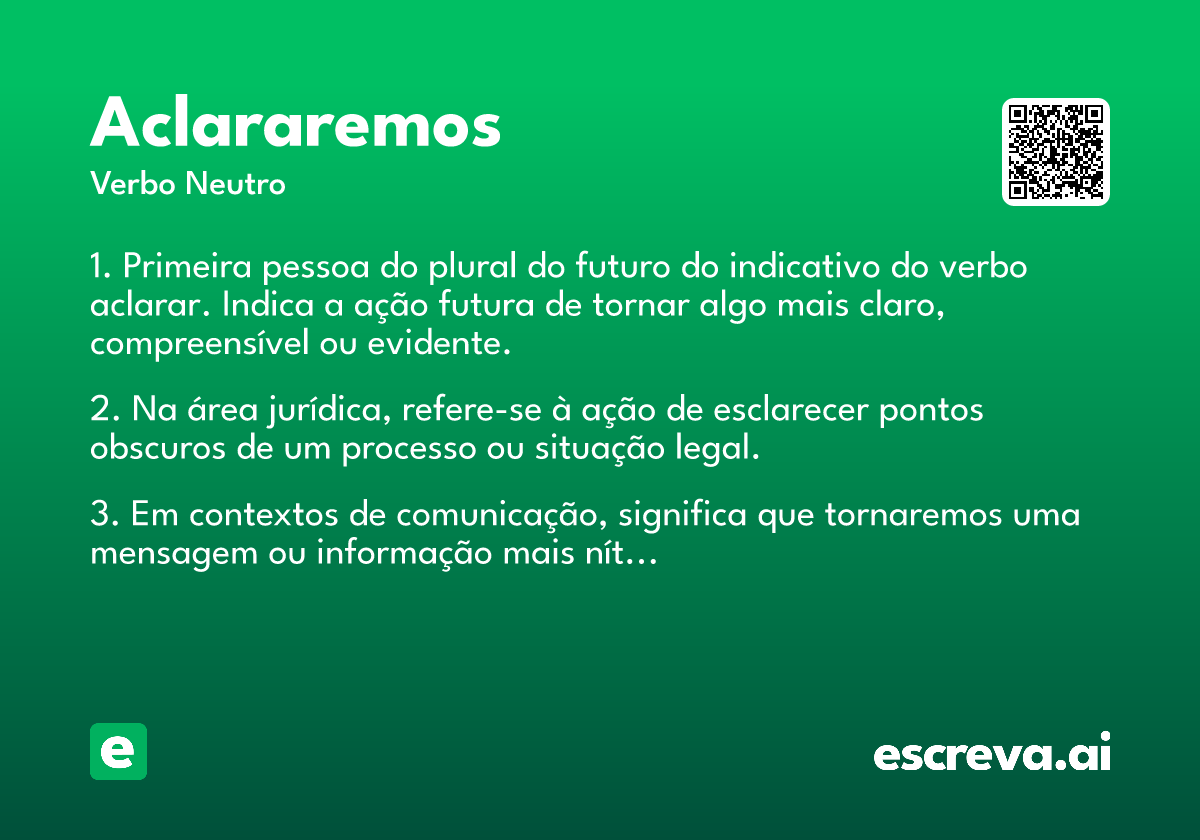 aclararemos