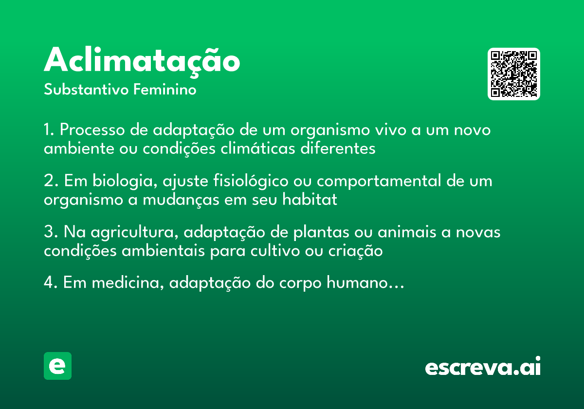 aclimatação