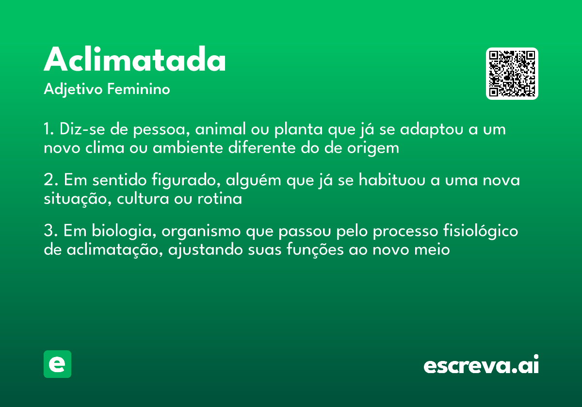 aclimatada