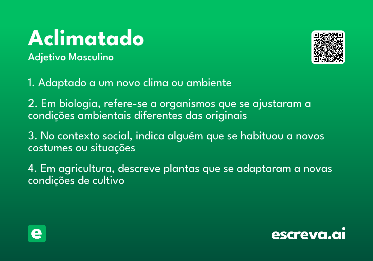 aclimatado