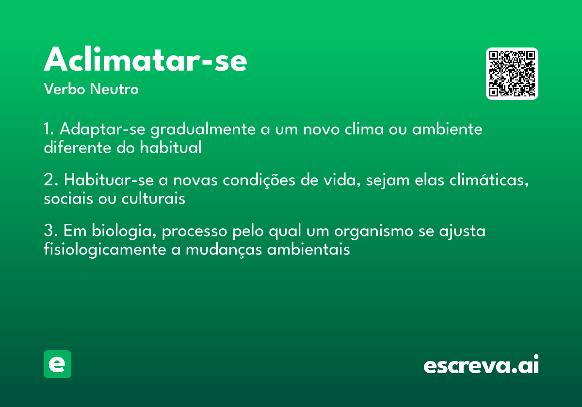 aclimatar-se
