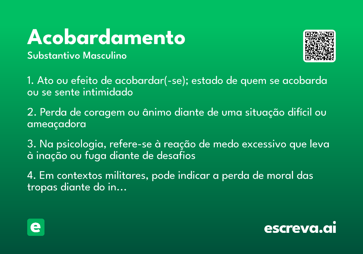 acobardamento