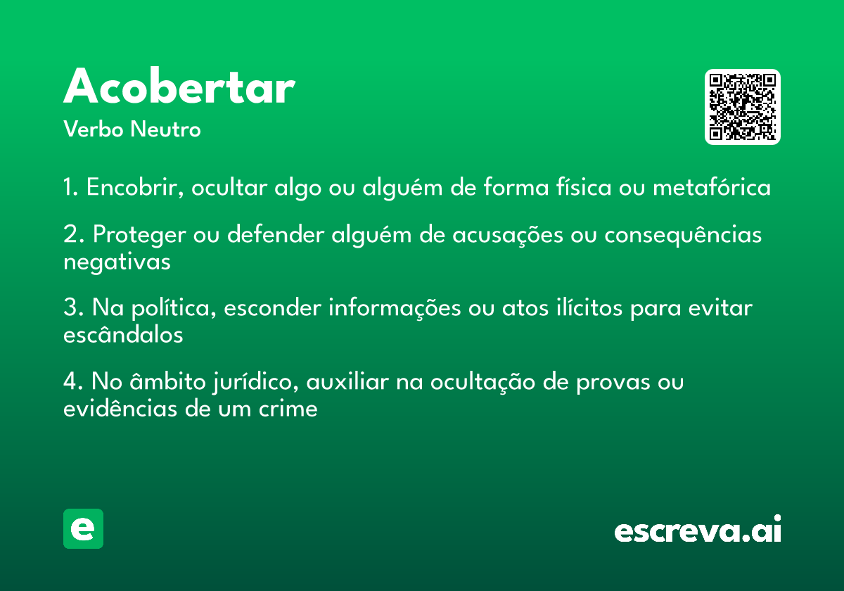 acobertar