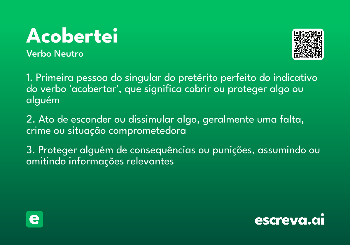 acobertei