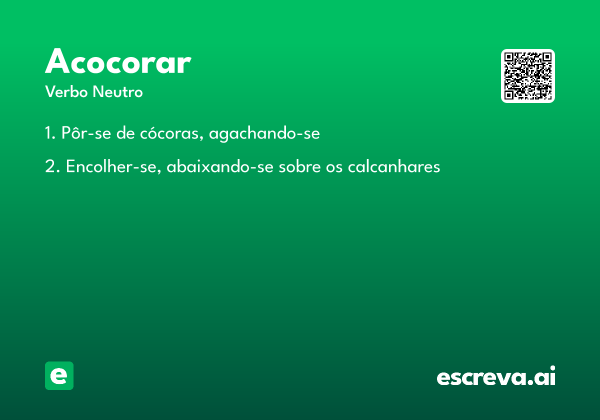 acocorar
