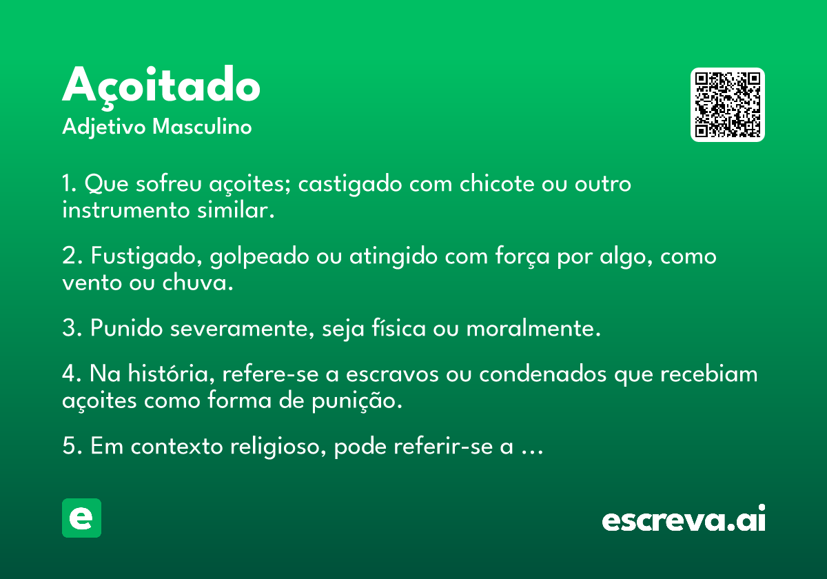 açoitado