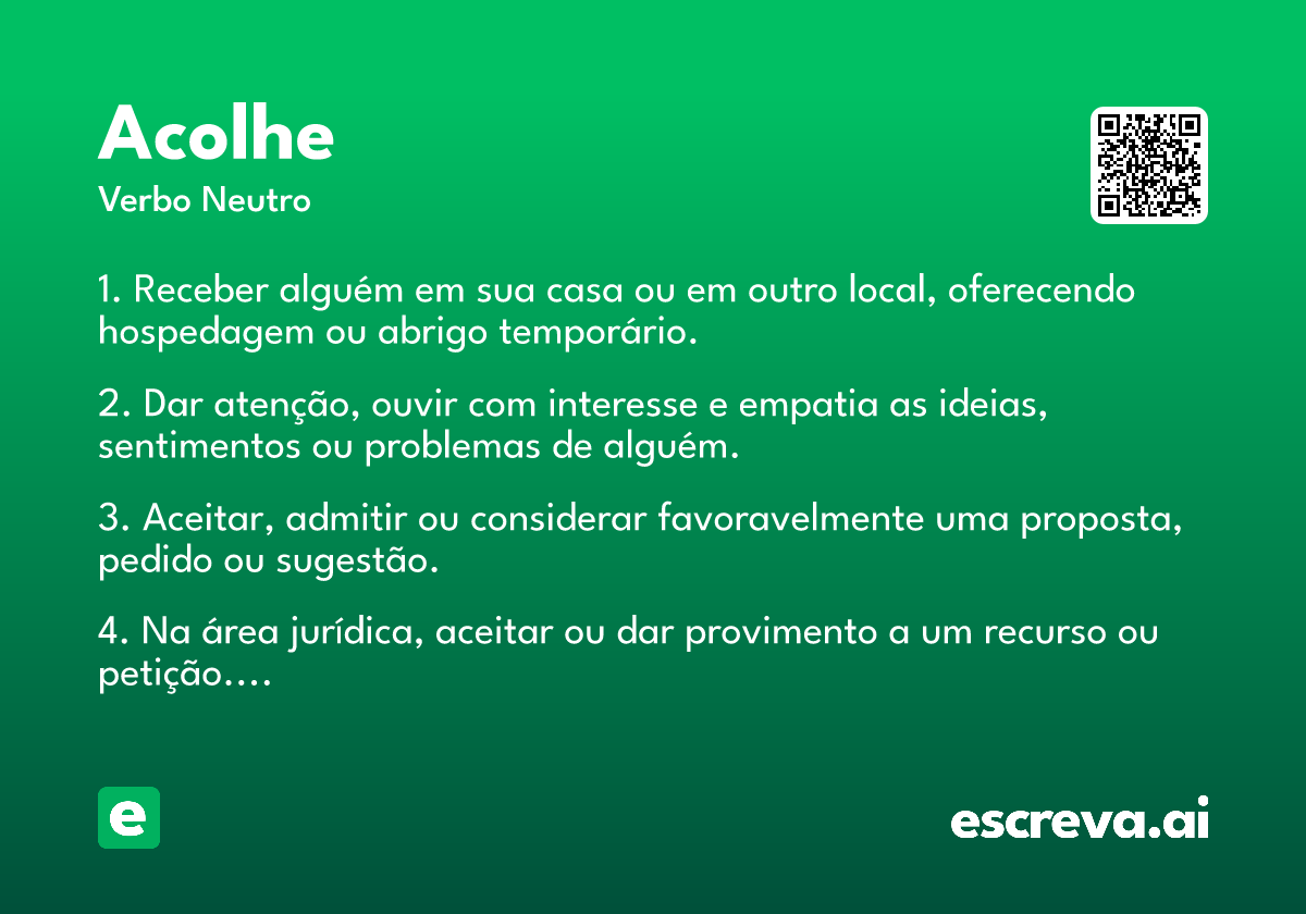acolhe