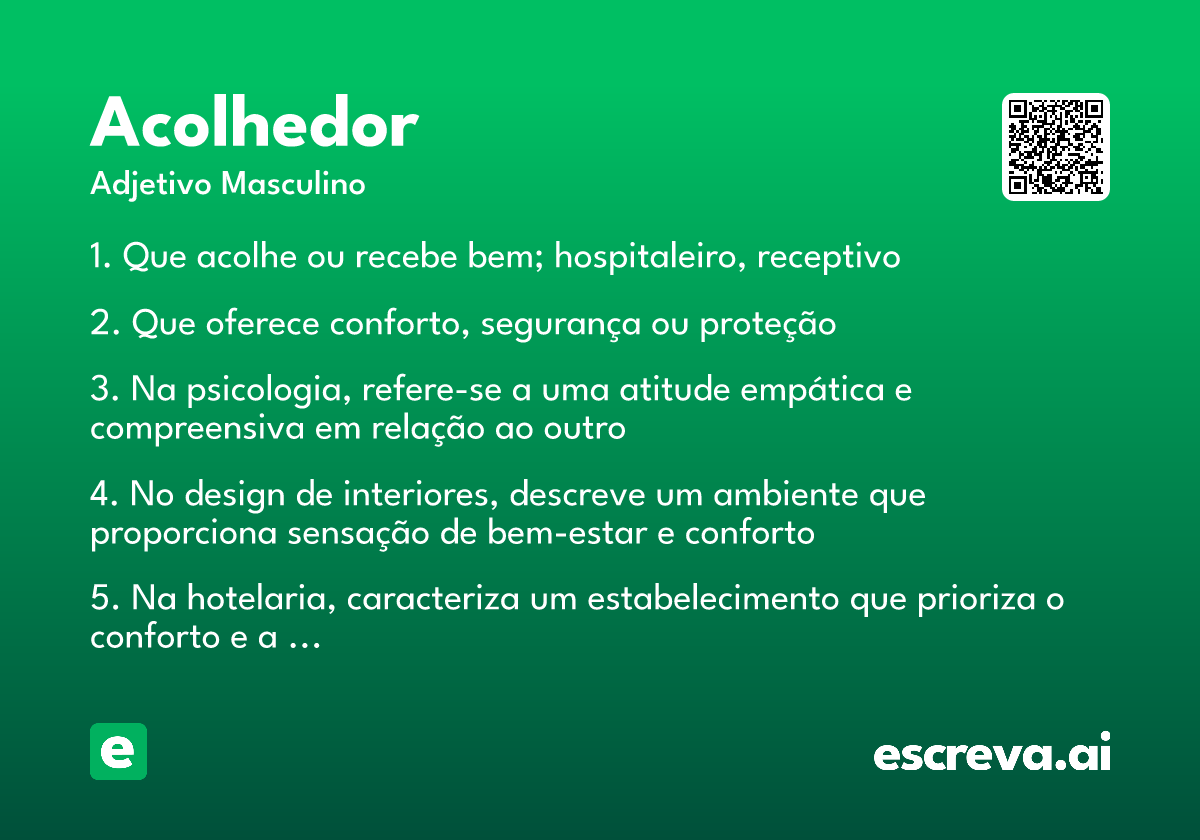 acolhedor