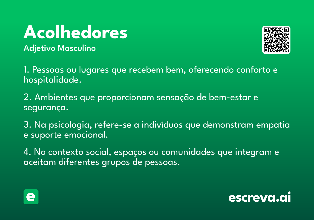 acolhedores